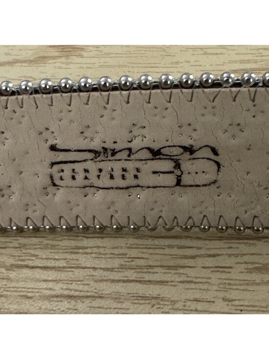 B.B. Simon Swarovski Crystal Studded Leather Belt Black L Made USA New Defect main image 5